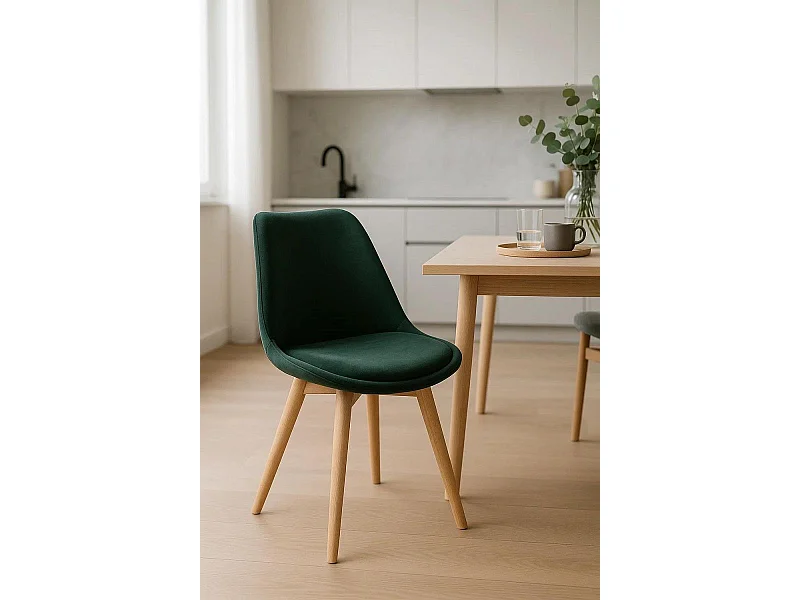 Sillas Comedor - Silla Synk Terciopelo - Verde