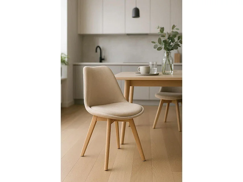 Sillas Comedor - Silla Synk Terciopelo - Beige