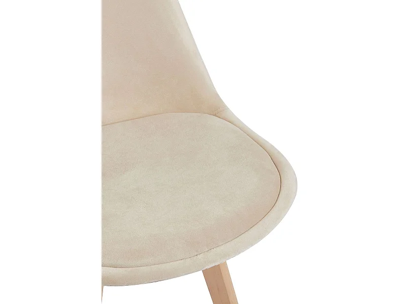 Sillas Comedor - Silla Synk Terciopelo - Beige