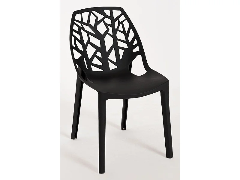 Sillas Jardín - Silla Hissar Polipropileno - Negro