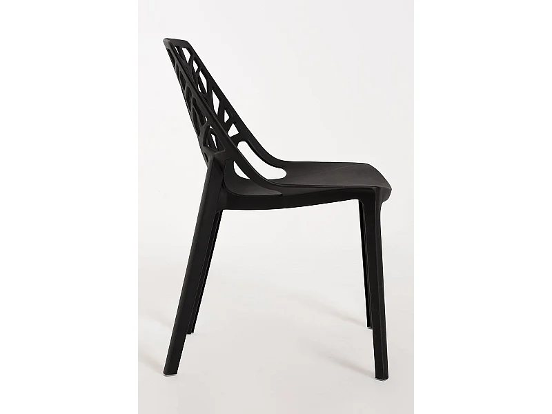 Sillas Jardín - Silla Hissar Polipropileno - Negro