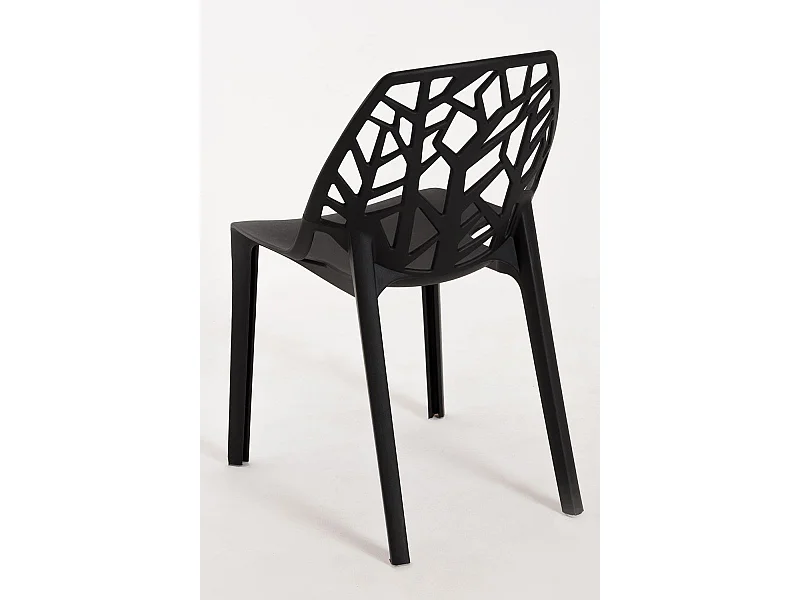 Sillas Jardín - Silla Hissar Polipropileno - Negro