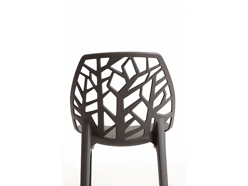 Sillas Jardín - Silla Hissar Polipropileno - Gris oscuro