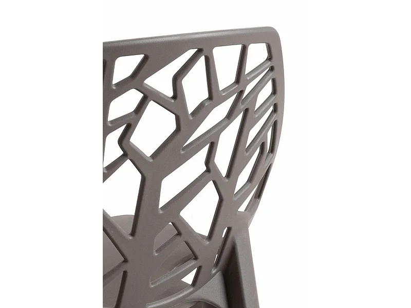 Sillas Jardín - Silla Hissar Polipropileno - Gris oscuro