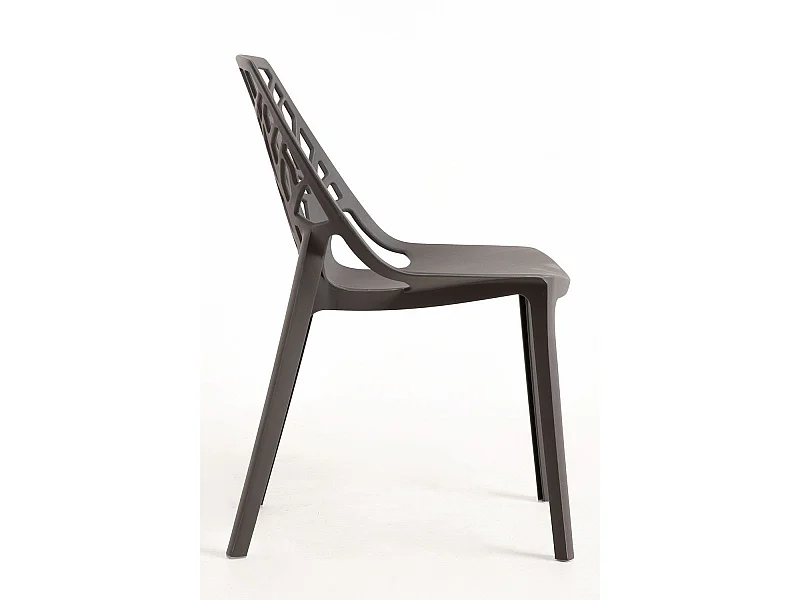 Sillas Jardín - Silla Hissar Polipropileno - Gris oscuro