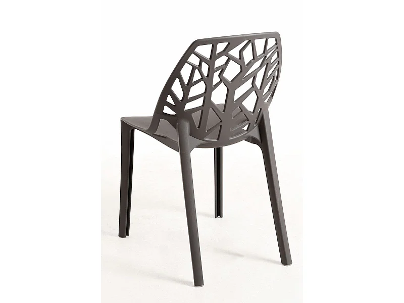 Sillas Jardín - Silla Hissar Polipropileno - Gris oscuro
