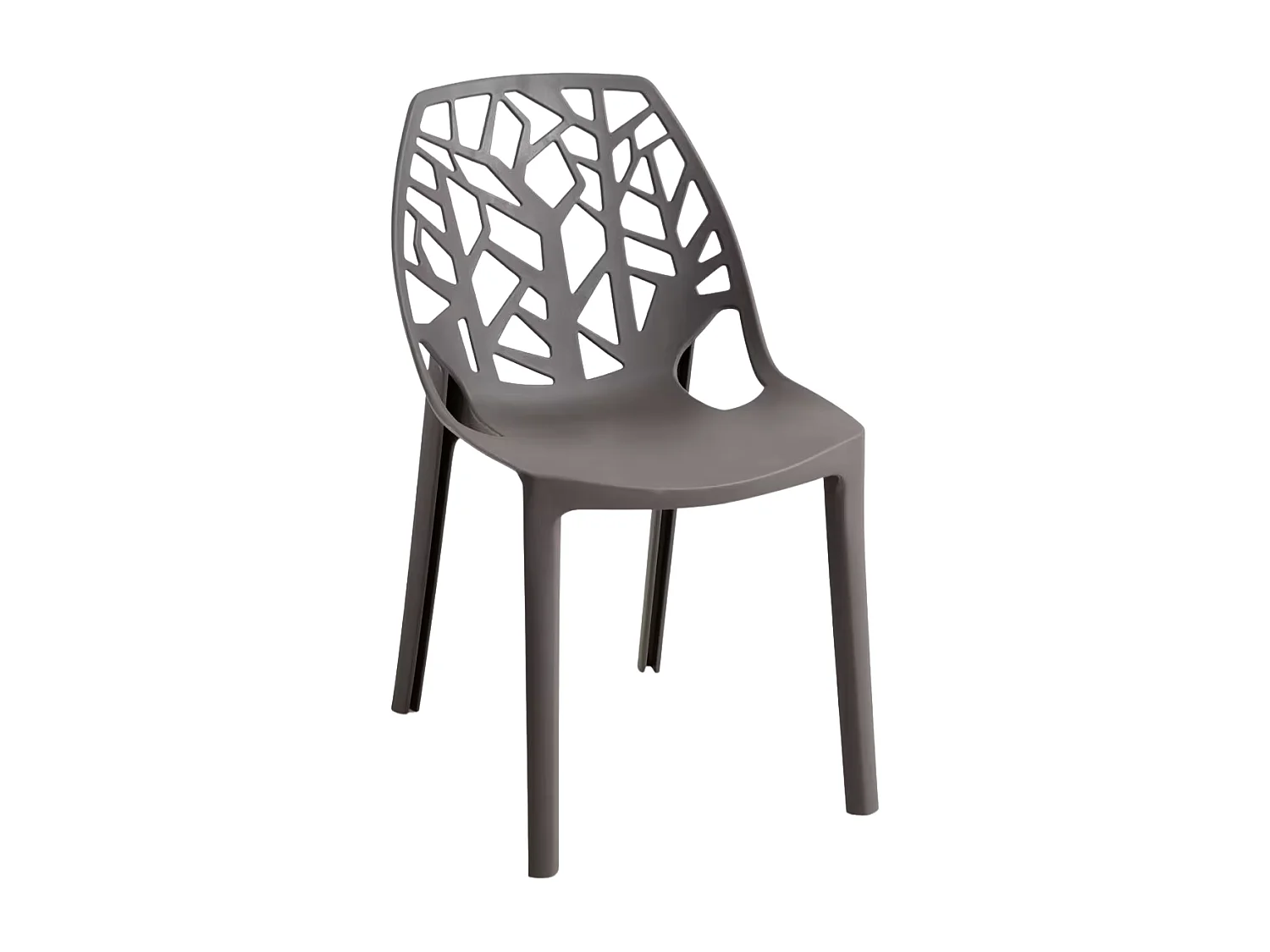Sillas Jardín - Silla Hissar Polipropileno - Gris oscuro