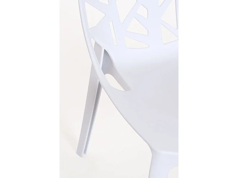 Sillas Jardín - Silla Hissar Polipropileno - Blanco