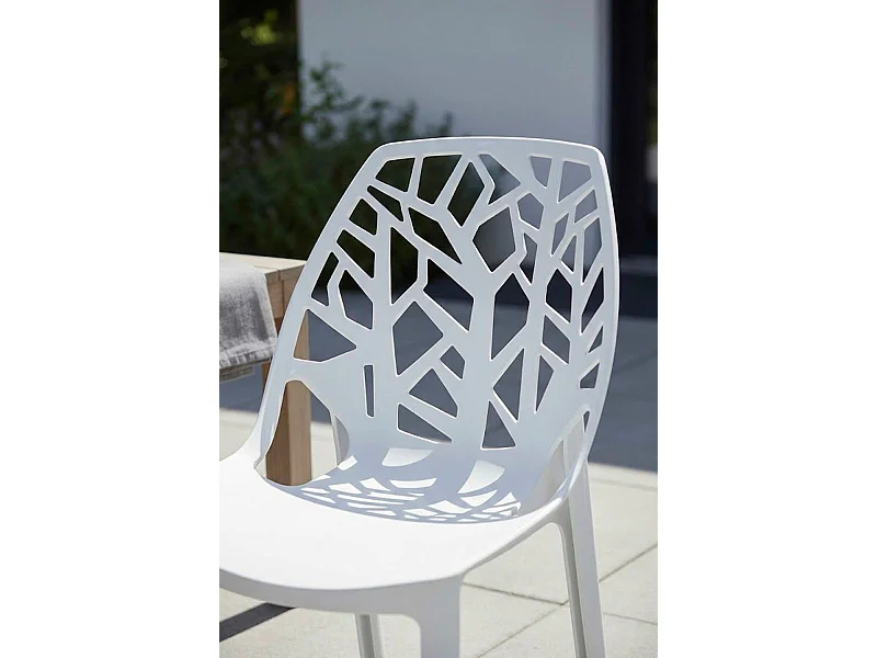 Sillas Jardín - Silla Hissar Polipropileno - Blanco