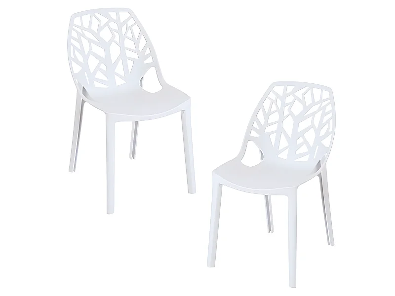 Packs Sillas - Pack 2 Sillas Hissar Polipropileno - Blanco