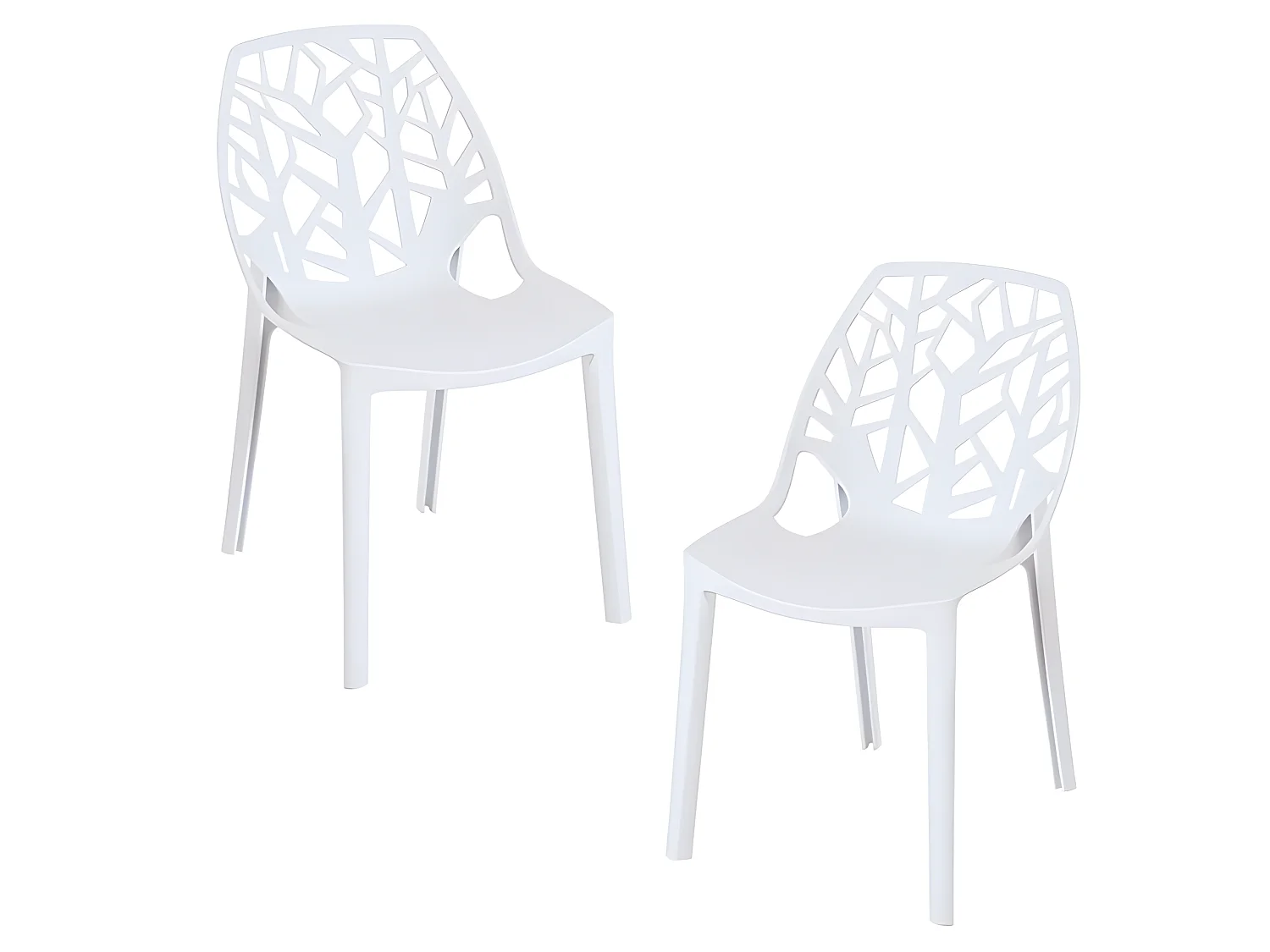 Packs Sillas - Pack 2 Sillas Hissar Polipropileno - Blanco