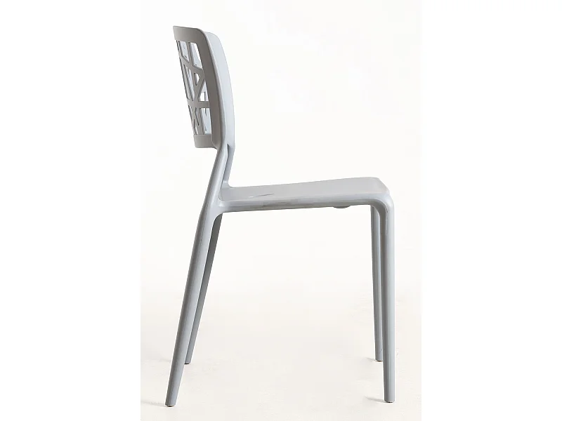 Packs Sillas Jardín - Pack 4 Sillas Delta - Gris claro