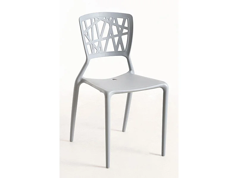 Packs Sillas Jardín - Pack 4 Sillas Delta - Gris claro