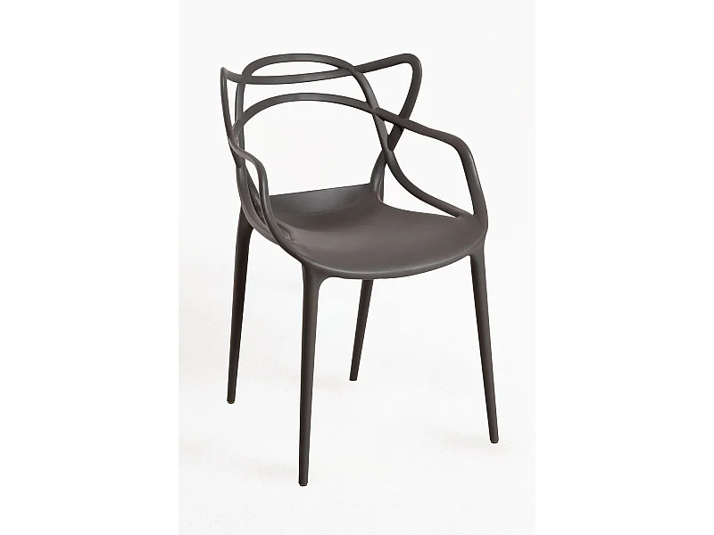 Packs Sillas Jardín - Pack 6 Sillas Korme - Gris oscuro