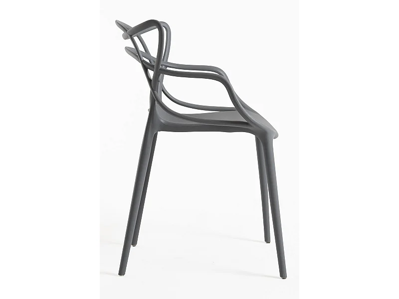 Packs Sillas Jardín - Pack 4 Sillas Korme - Gris oscuro