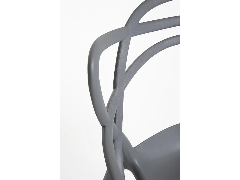 Packs Sillas Jardín - Pack 4 Sillas Korme - Gris oscuro