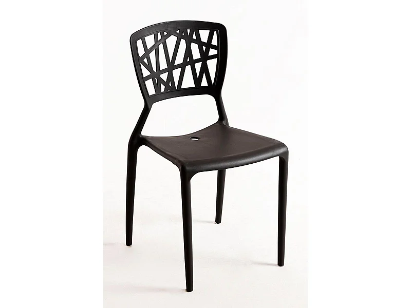 Packs Sillas Jardín - Pack 4 Sillas Delta - Negro