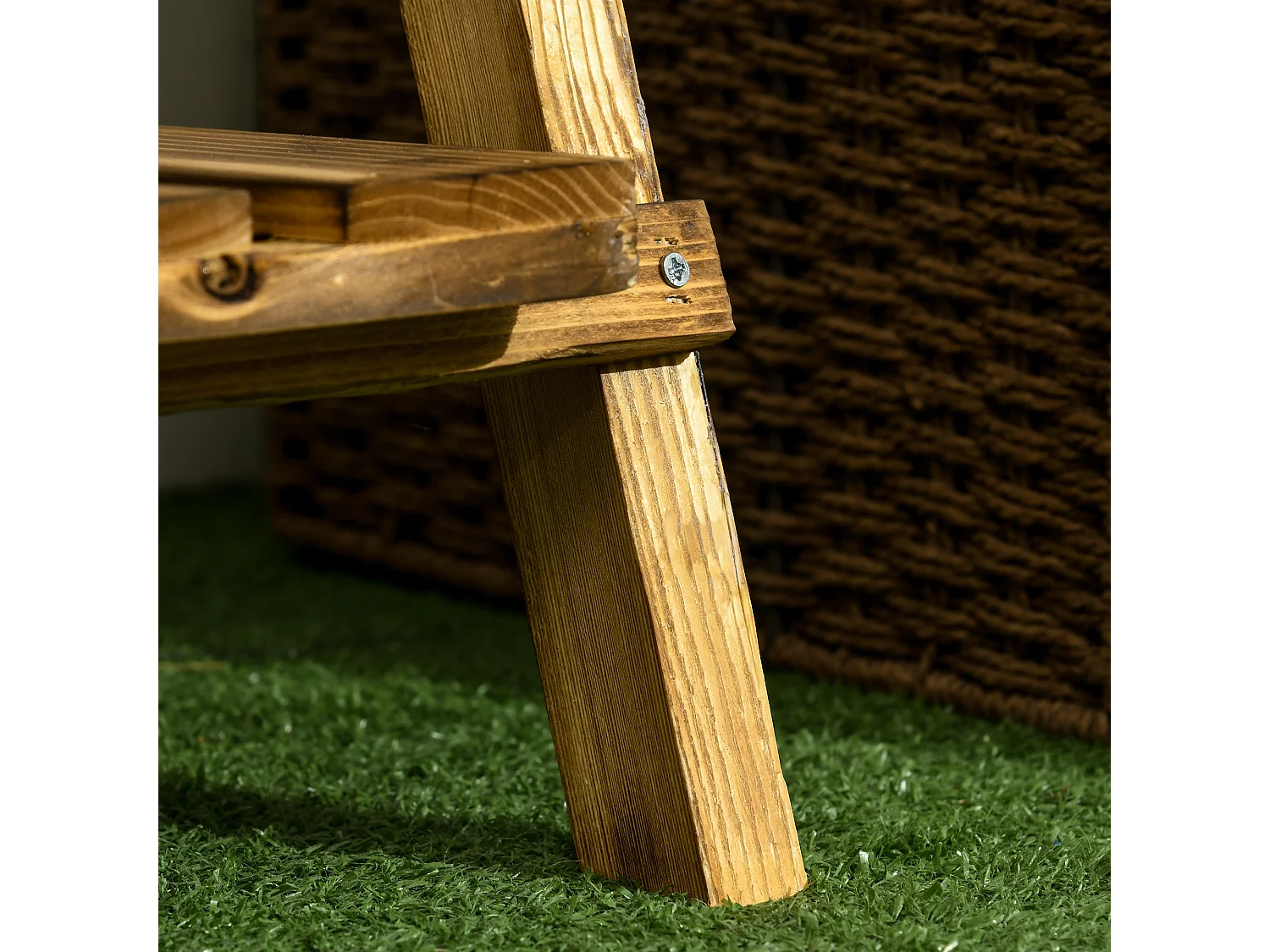 Estantería para plantas madera natural 60x37x93 cm Outsunny