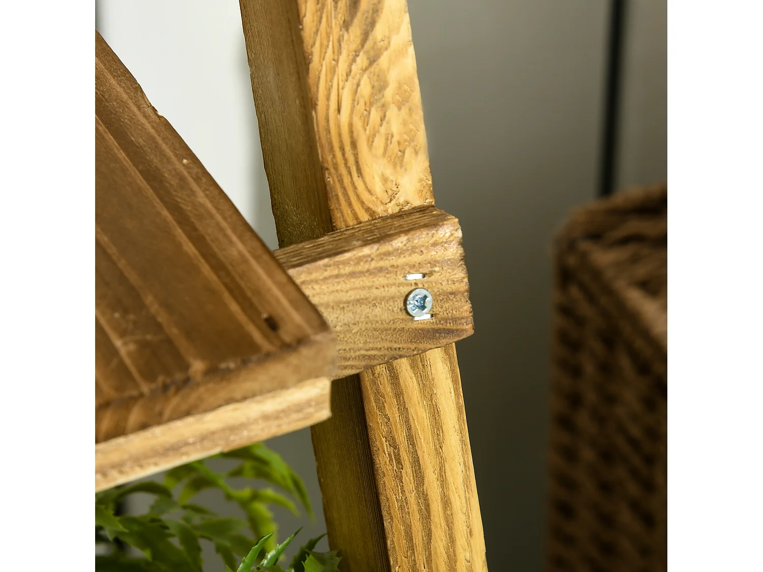 Estantería para plantas madera natural 60x37x93 cm Outsunny