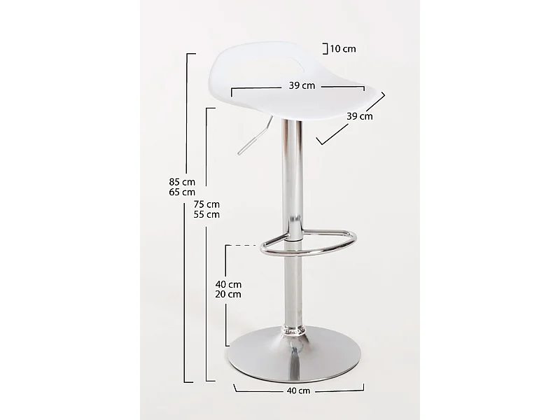 Taburetes Cocina - Taburete Dok - Blanco