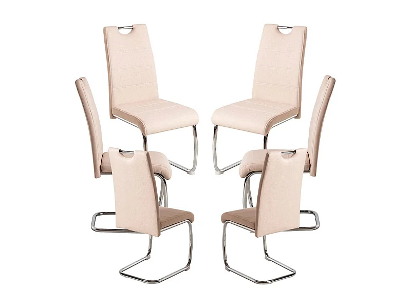 Packs Sillas Comedor - Pack 6 Sillas Hallen Tela - Beige