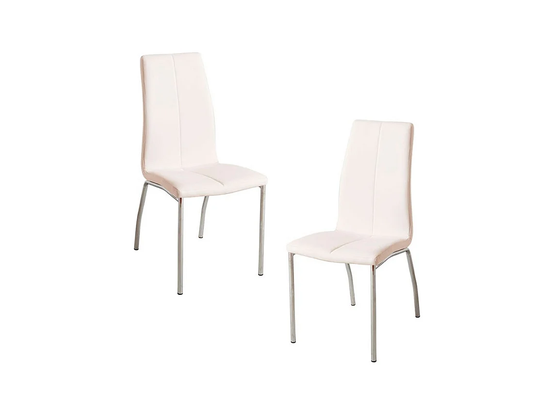 Packs Sillas Comedor - Pack 2 Sillas Humi Polipiel - Blanco