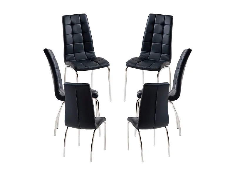 Packs Sillas Comedor - Pack 6 Sillas Liam - Negro