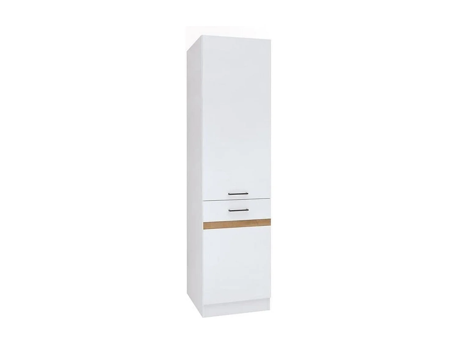 Colonne de cuisine 2 Portes ouverture gauche - 50 x 196 x 46 cm - Blanc brillant