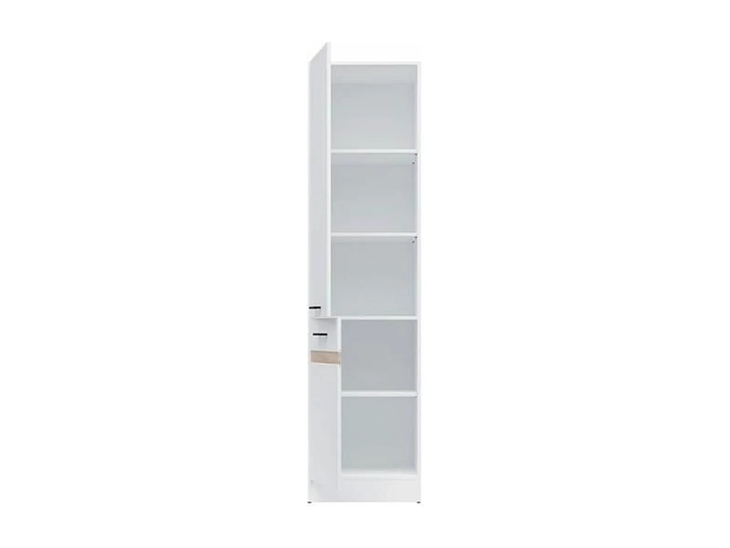 Colonne de cuisine 2 Portes ouverture gauche - 50 x 196 x 46 cm - Blanc brillant