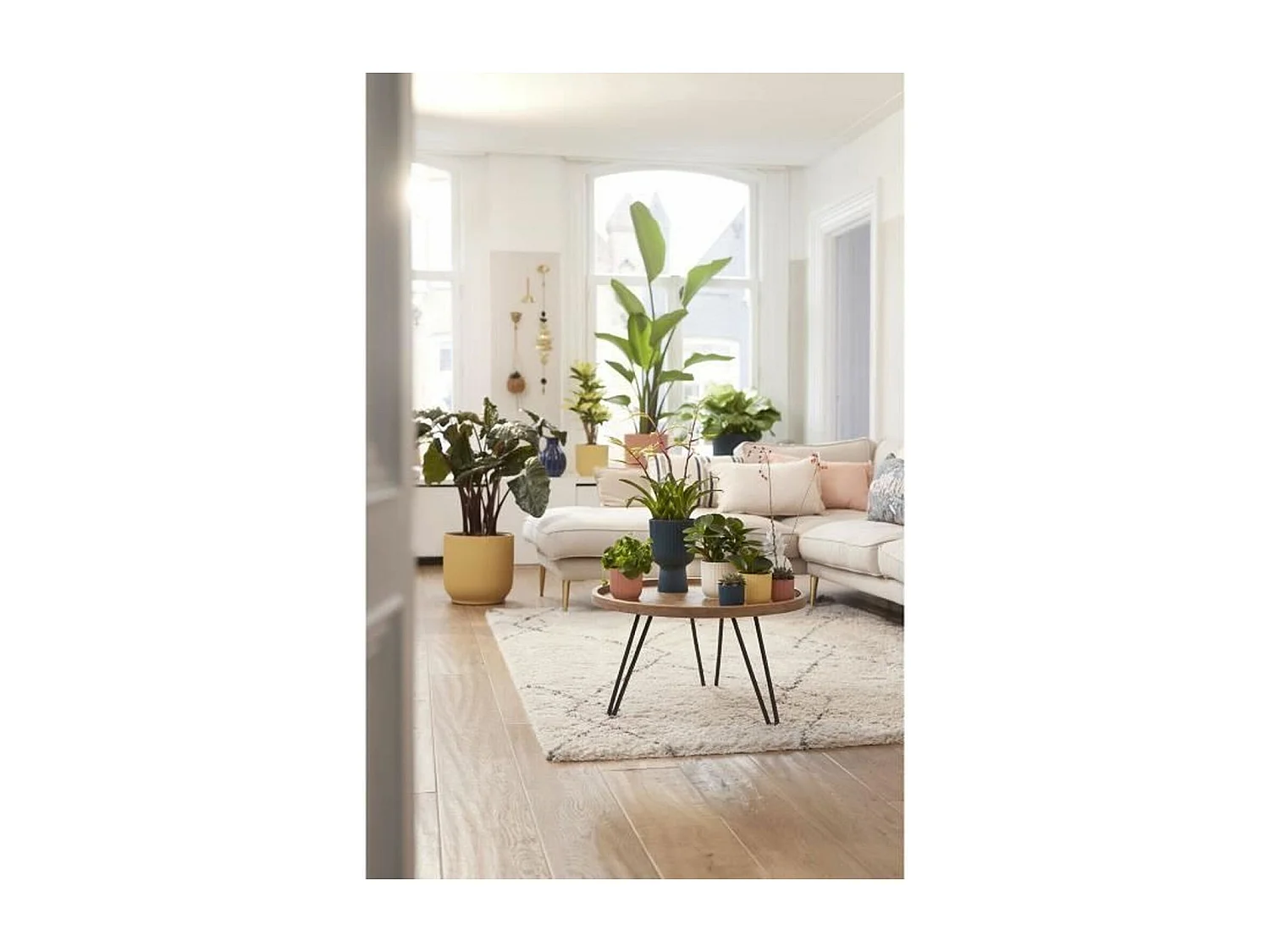 Pot de fleurs plastique blanc Ø 25x 23 cm