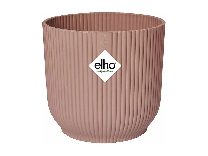 VIBES Vaso da fiori rotondo Plastica Ø 25 Rosa cipria