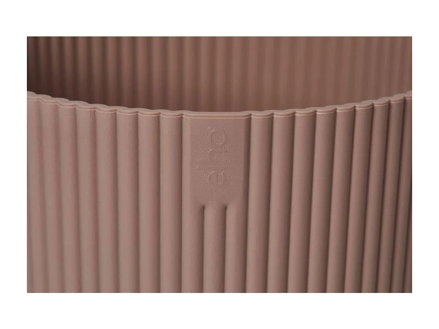Pot de fleurs Rond VIBES - Plastique - Ø 25 - Rose poudré