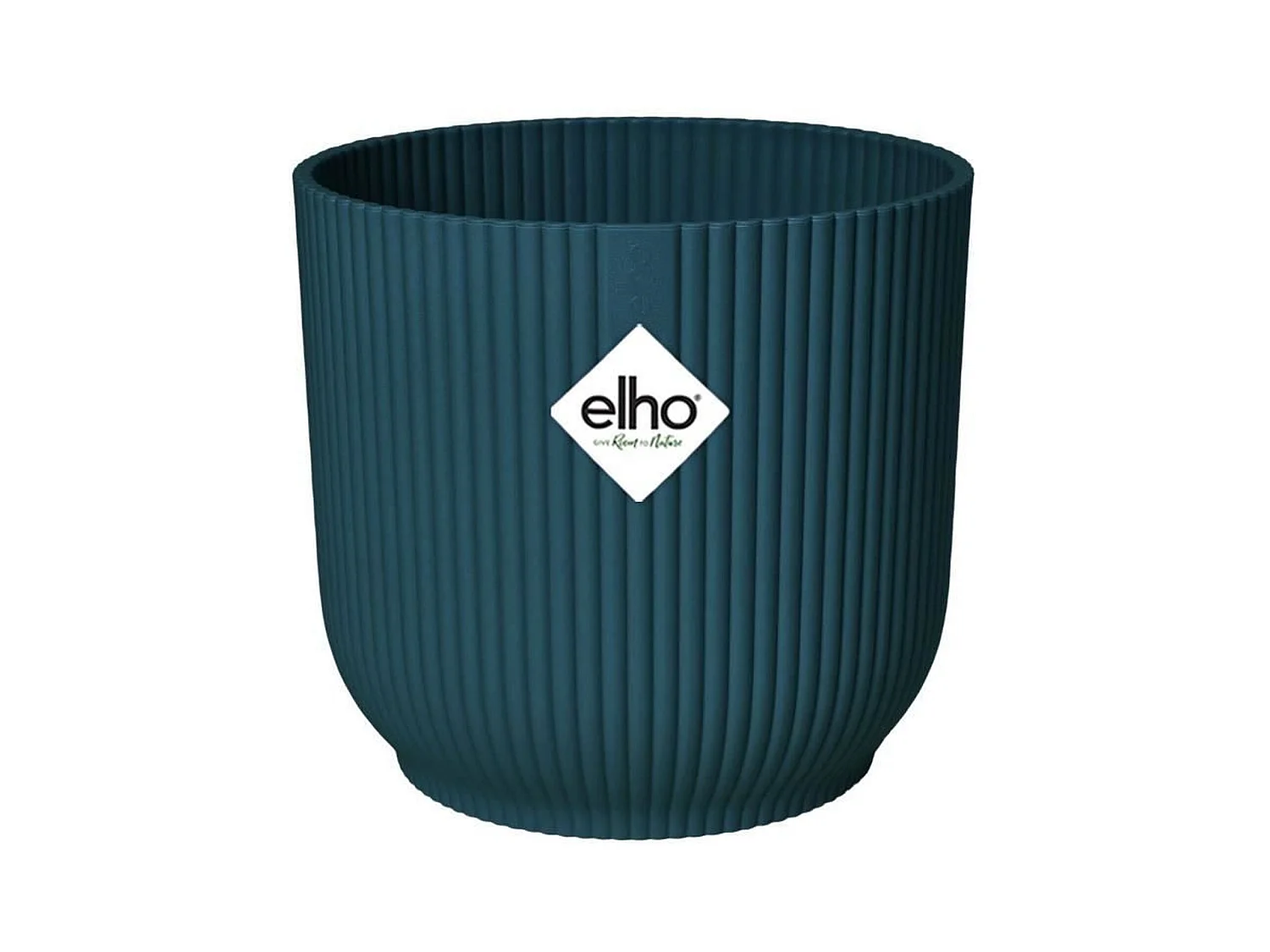 Pot de fleurs Rond VIBES - Plastique - Ø 25 - Bleu Foncé