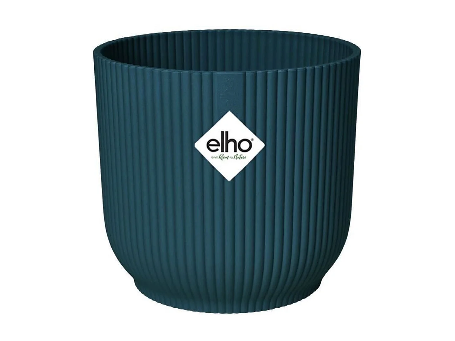 Pot de fleurs Rond VIBES - Plastique - Ø 25 - Bleu Foncé