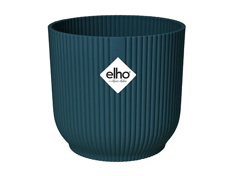 Pot de fleurs Rond VIBES - Plastique - Ø 25 - Bleu Foncé