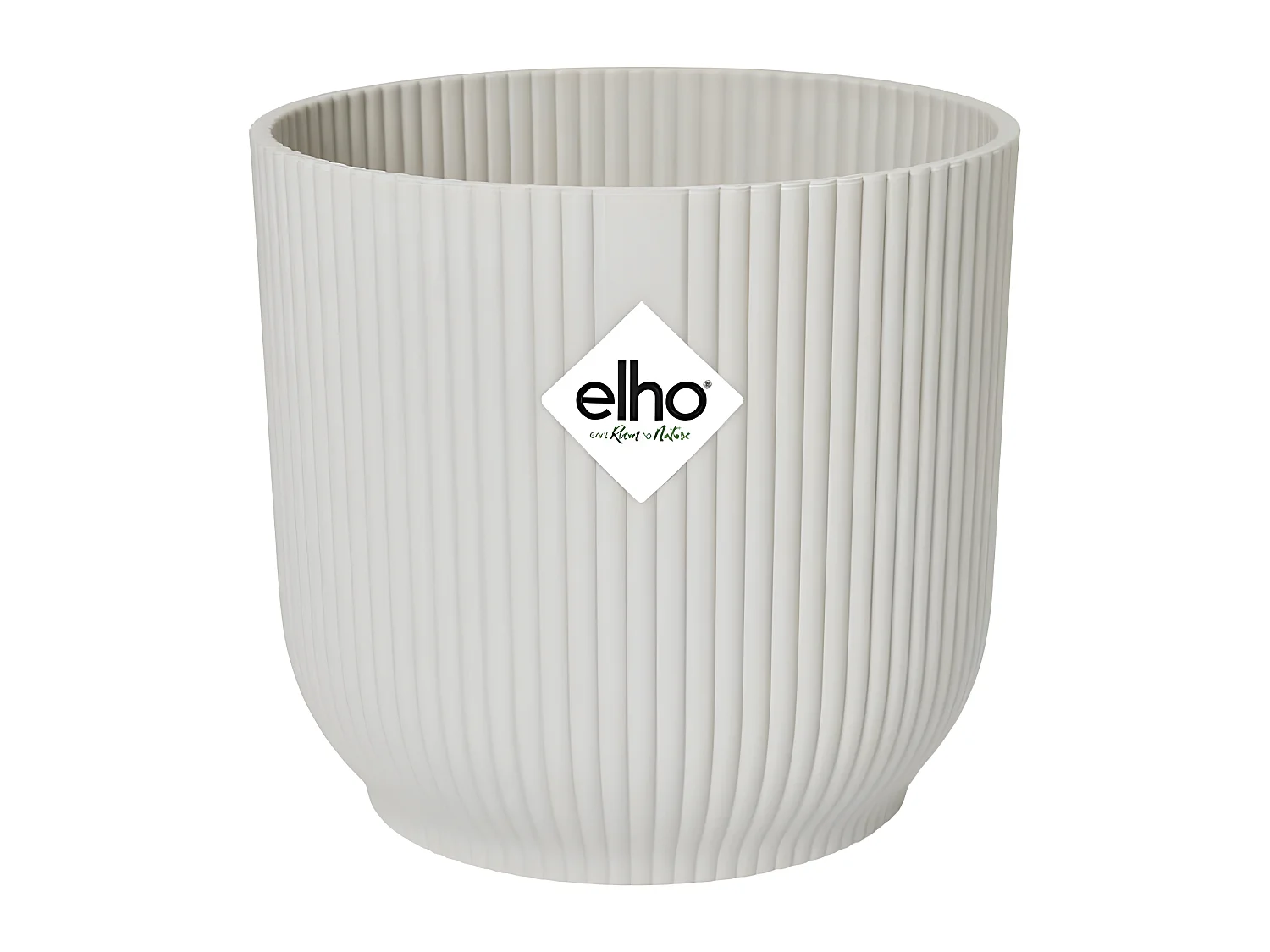 Pot De Fleurs Rond VIBES - Plastique - Ø22 - Blanc