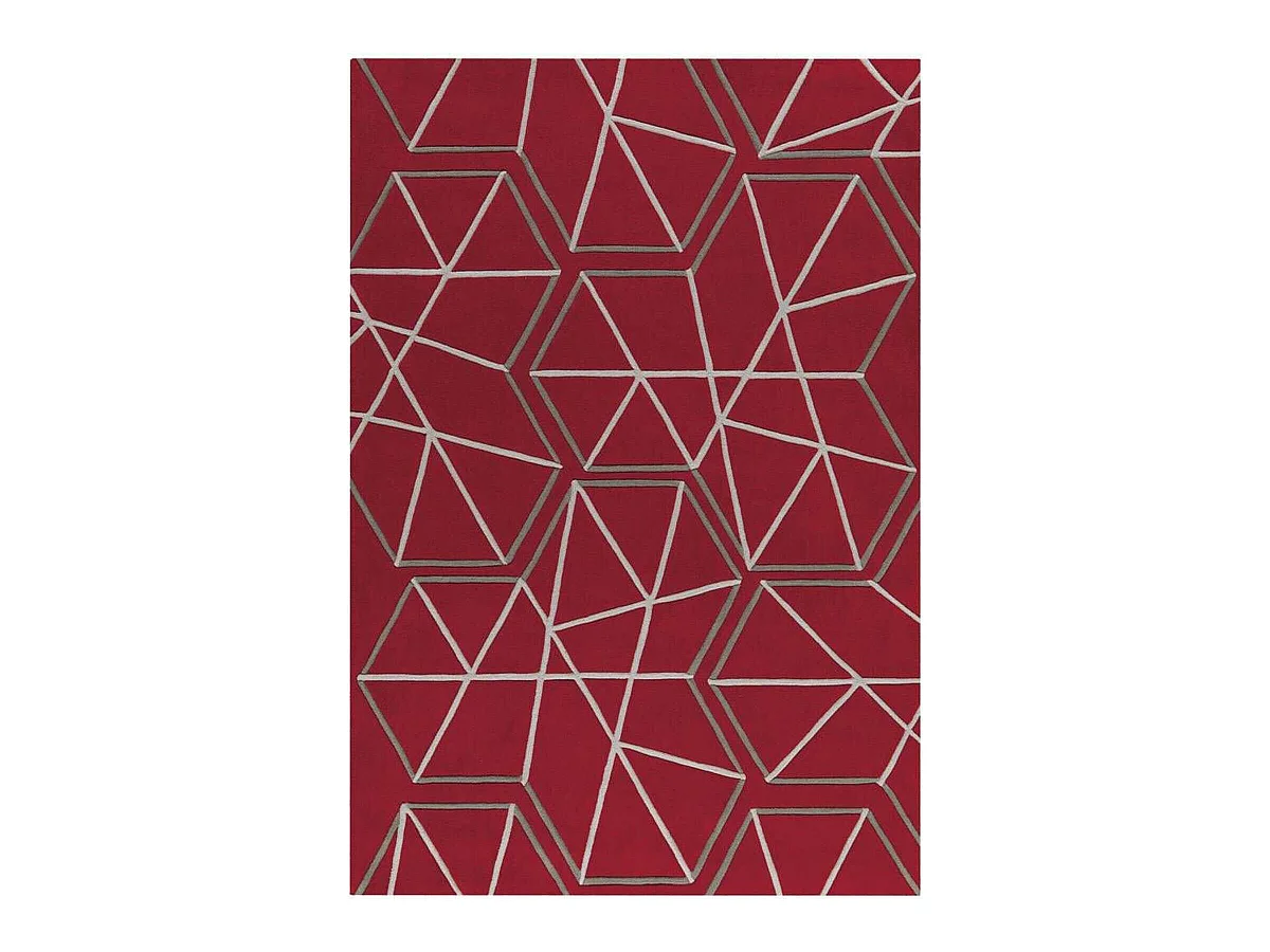 Tapis spirit 3112 rouge grau - 140 x 200 cm