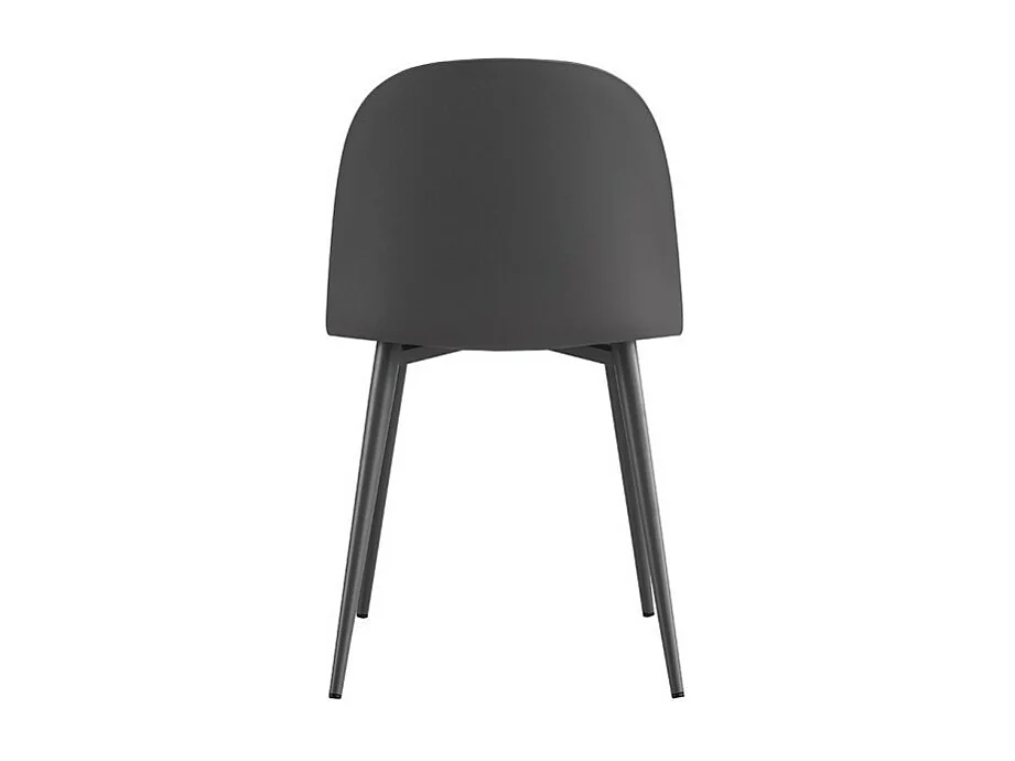 Silla ''JASMON'' cojín PU Gris, dimensiones H81 x L51 x P44, ideal para tu cocina o comedor.