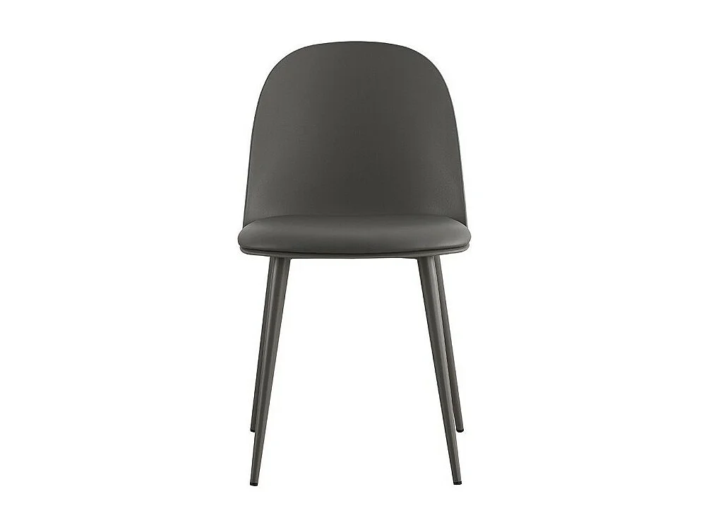 Silla ''JASMON'' cojín PU Gris, dimensiones H81 x L51 x P44, ideal para tu cocina o comedor.