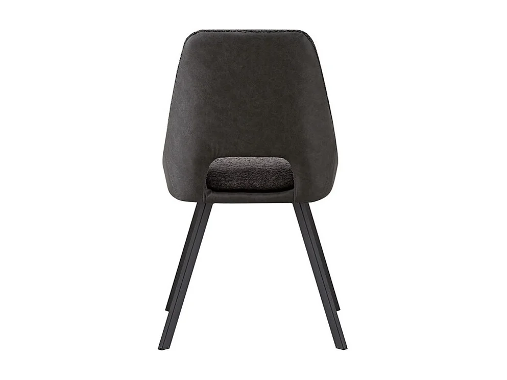 Stuhl mit Bouclé-Bezug für das Esszimmer in Grau. Kollektion FILOU.