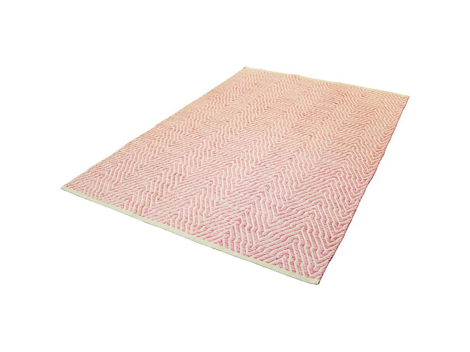 Tapis fait main rose 410 appetizer - 80 x 150 cm