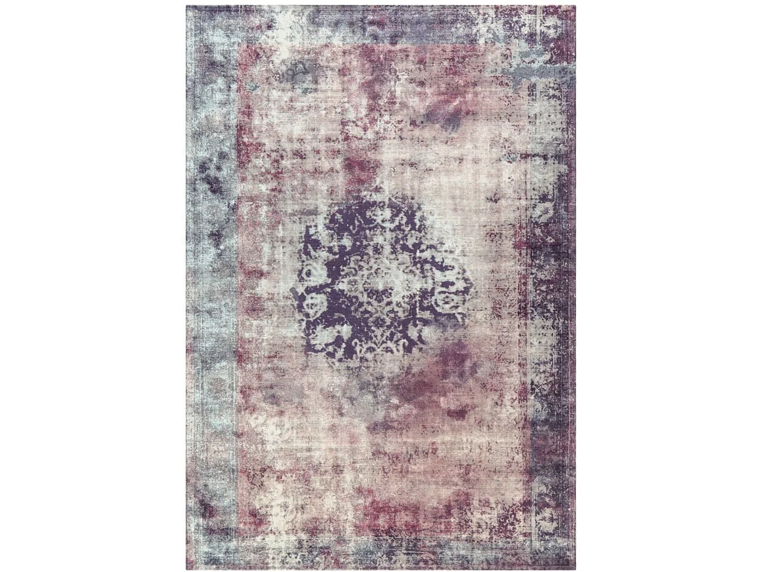 Tapis tissé vintage 8403 anthracite - 140 x 200 cm