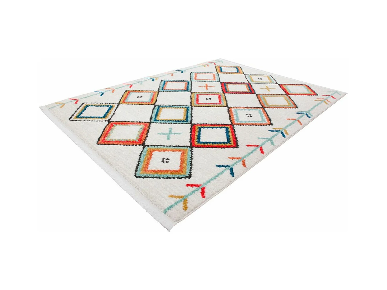 Tapis tissé agadir 210 multicolore - 120 x 170 cm