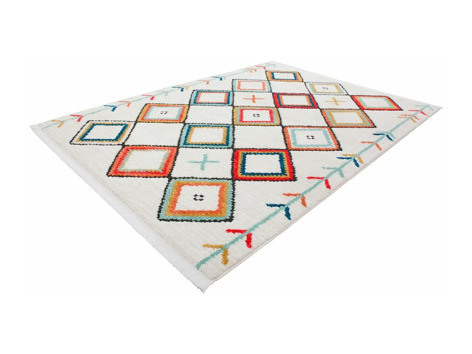 Tapis tissé agadir 210 multicolore - 120 x 170 cm