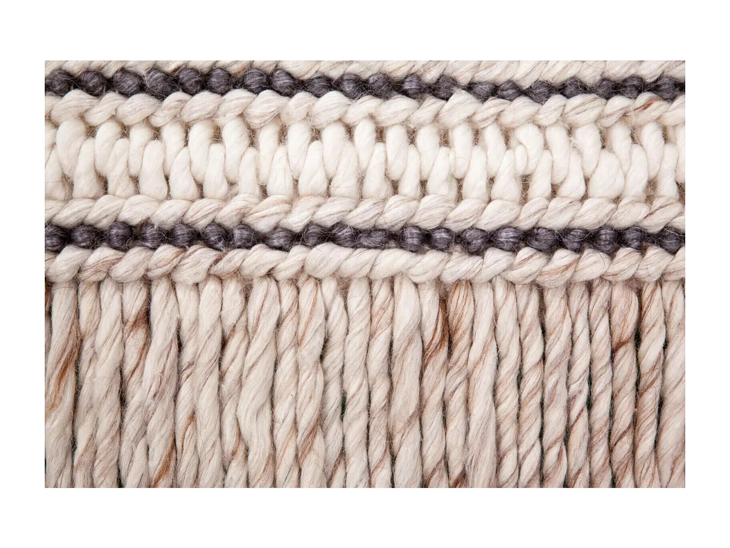 Tapis fait main natura 210 natural crème - 80 x 150 cm