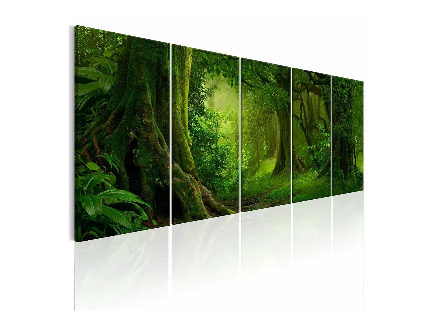 Tableau jungle tropicale - 225 x 90 cm