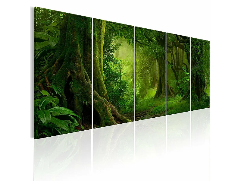 Tableau jungle tropicale - 225 x 90 cm