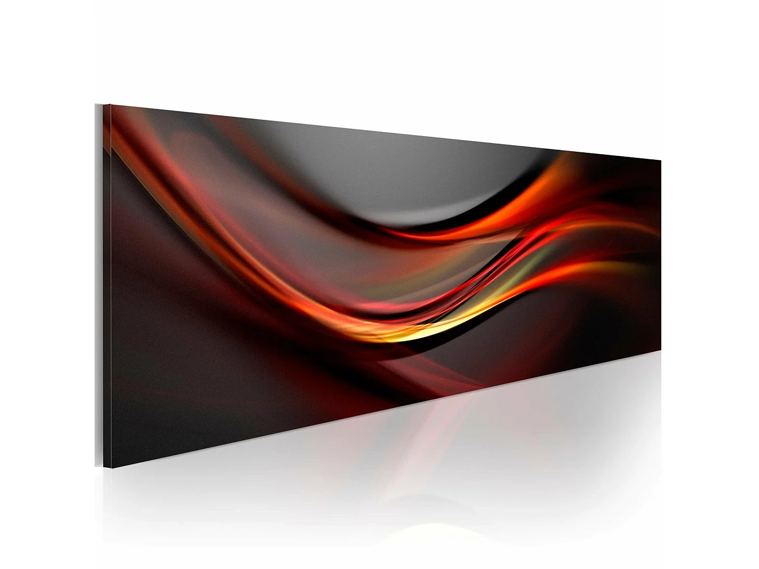 Tableau marée ambrée - 135 x 45 cm