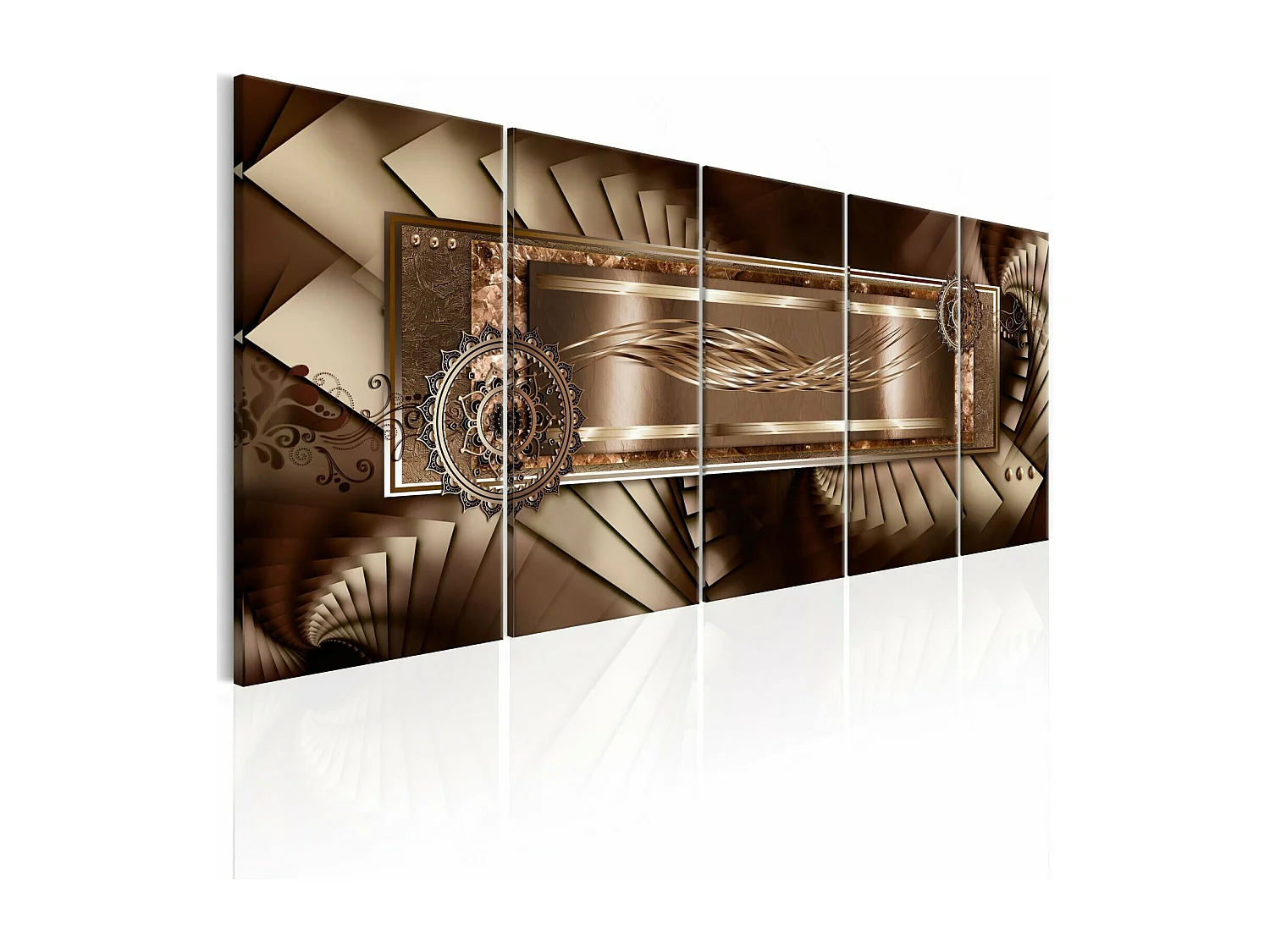 Tableau harmonie chocolatée - 200 x 80 cm