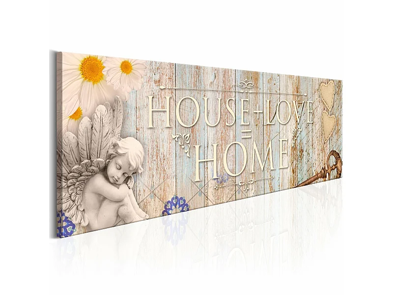 Tableau mathématiques de l'amour - 120 x 40 cm